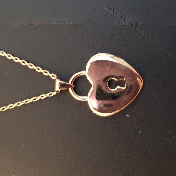 SIUMAL Gold Plated Cubic Zirconia Heart Necklace - Picture 3 of 7